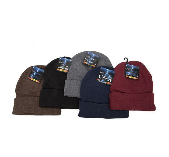 BEANIE HAT 5ASSTD COLOURS BUDGET HAT WITH HANGTAG