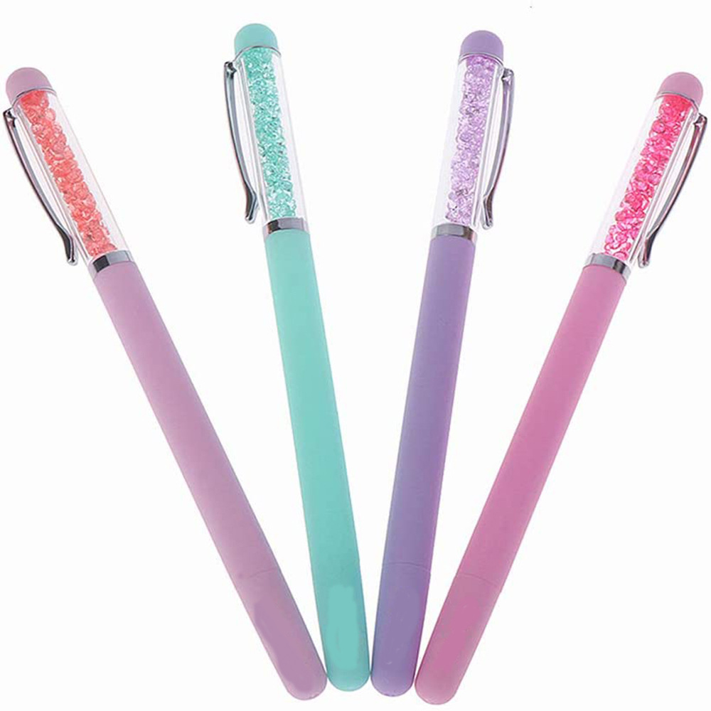 GEM STONE GEL PEN IN PVC SLEEVE 36PC PDQ 3ASSTD COLOURS
