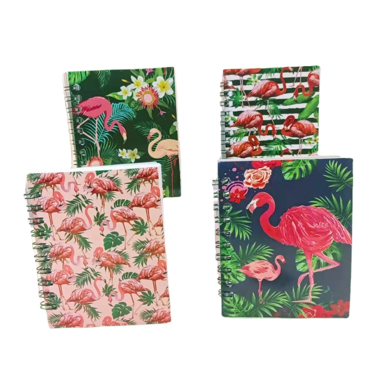 4ASST FLAMINGO HARD BACK NOTE BOOKS IN PBHC