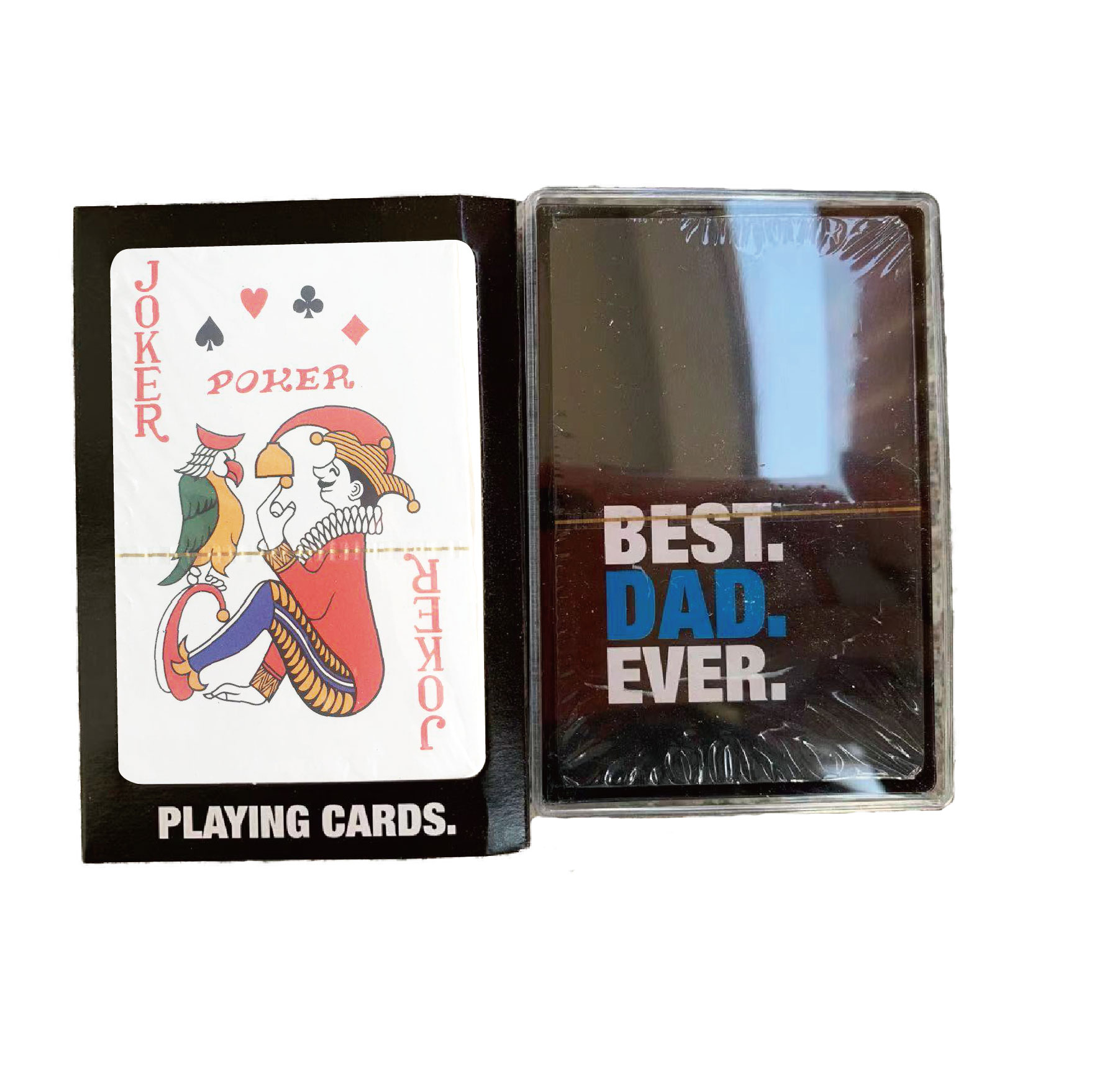 BEST DAD EVER PLAYING CARDS IN CASE.